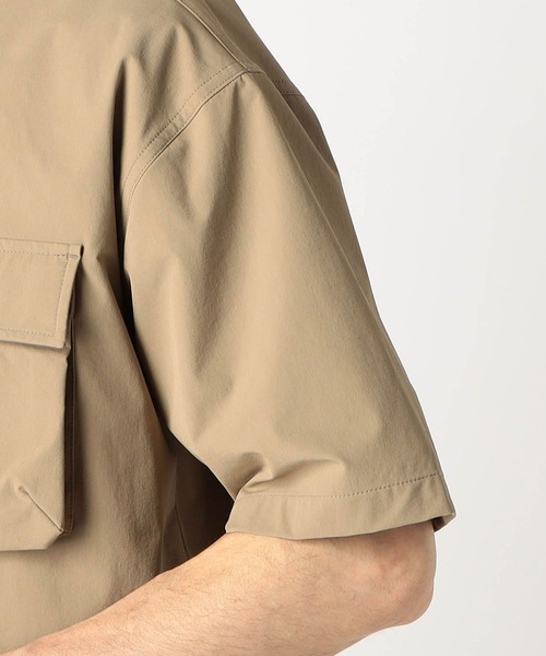 Grand PARK（グランドパーク）の「ソフトシェルオーバーシャツ（シャツ/ブラウス・メンズ・オレンジ/ライトグリーン/ベージュ/ネイビー・MEDIUM/LARGE）」の14枚目の写真