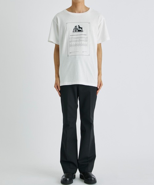 FAF(フェイク アス フラワーズ)の「【FAF/エフエーエフ】Contract Paper Tee(Tシャツ/カットソー・メンズ・ホワイト/グレー・MEDIUM/LARGE)」の7枚目の写真