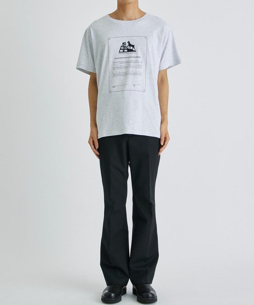 FAF(フェイク アス フラワーズ)の「【FAF/エフエーエフ】Contract Paper Tee(Tシャツ/カットソー・メンズ・ホワイト/グレー・MEDIUM/LARGE)」の8枚目の写真