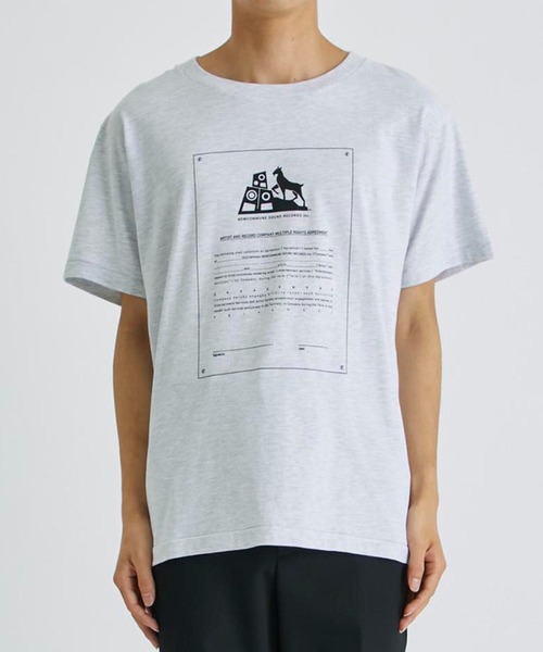 FAF(フェイク アス フラワーズ)の「【FAF/エフエーエフ】Contract Paper Tee(Tシャツ/カットソー・メンズ・ホワイト/グレー・MEDIUM/LARGE)」の6枚目の写真