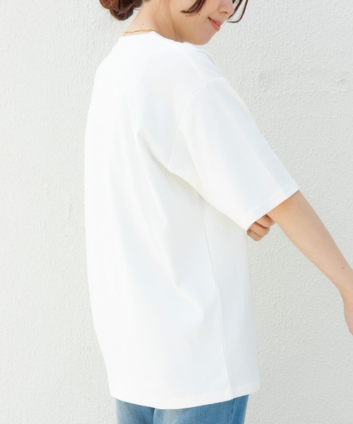 URBAN RESEARCH Sonny Label（アーバンリサーチサニーレーベル）の「コンパクトスムースポンチショートスリーブTシャツ（Tシャツ/カットソー・メンズ・ブルー/ブラウン/グリーン/オフホワイト/ブラック・LARGE/MEDIUM）」の9枚目の写真