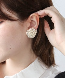 MAYGLOBE | 【MAYGLOBE by Tribaluxe】粒パールボリュームピアス(ピアス（両耳用）)