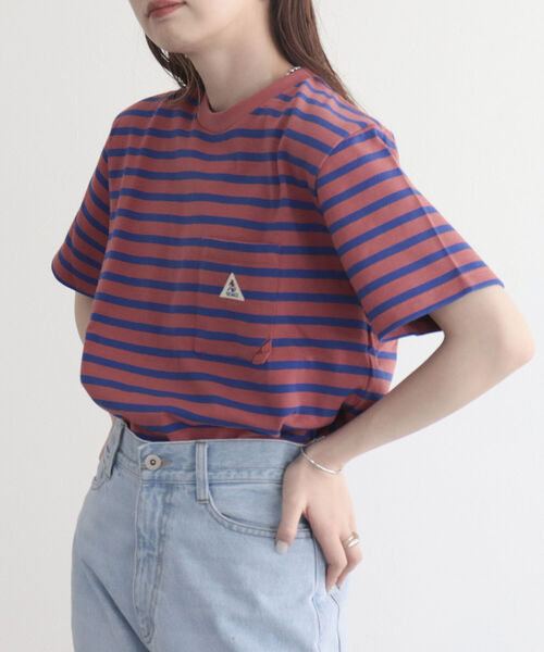 GEVACO(ゲバコ)の「【GEVACO/ゲバコ】ヘビー天竺ボーダーTシャツ(Tシャツ/カットソー・レディース・ピンク系その他/ブラック系その他/ブルー系その他・36/38)」の13枚目の写真