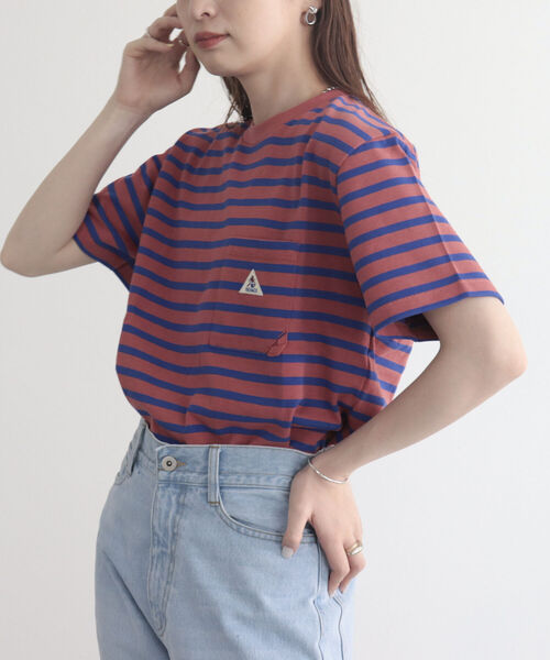 GEVACO(ゲバコ)の「【GEVACO/ゲバコ】ヘビー天竺ボーダーTシャツ(Tシャツ/カットソー・レディース・ピンク系その他/ブラック系その他/ブルー系その他・36/38)」の14枚目の写真