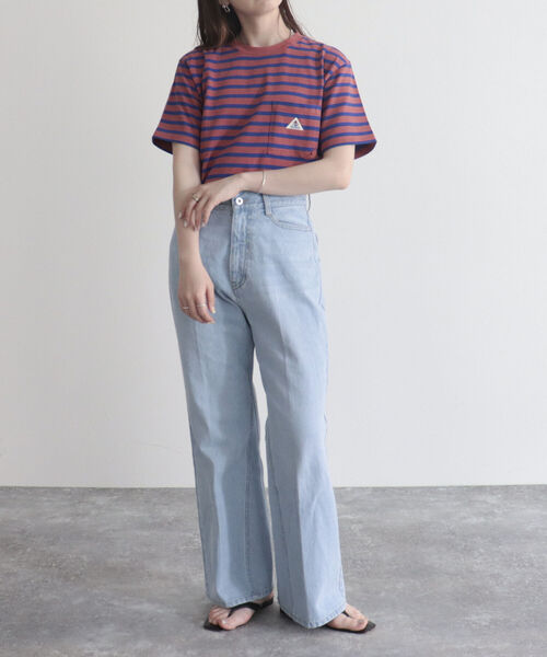 GEVACO(ゲバコ)の「【GEVACO/ゲバコ】ヘビー天竺ボーダーTシャツ(Tシャツ/カットソー・レディース・ピンク系その他/ブラック系その他/ブルー系その他・36/38)」の15枚目の写真