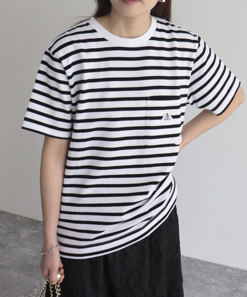 GEVACO(ゲバコ)の「【GEVACO/ゲバコ】ヘビー天竺ボーダーTシャツ(Tシャツ/カットソー・レディース・ピンク系その他/ブラック系その他/ブルー系その他・36/38)」の18枚目の写真