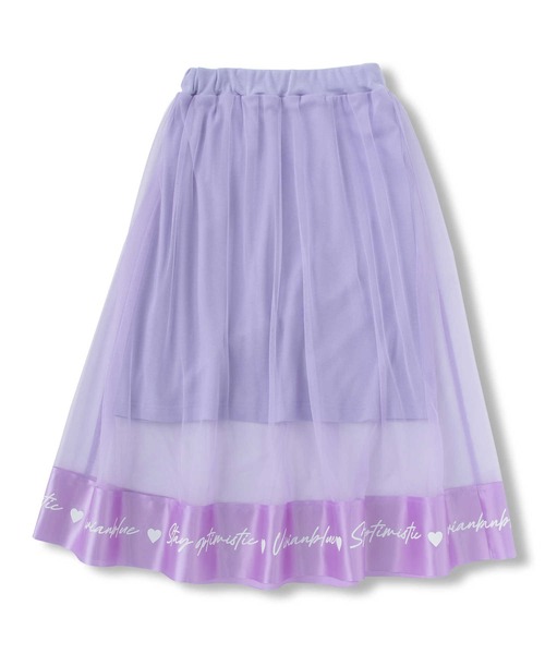 Right-on（ライトオン）の「【VIVIAN BLUE】メッシュスカート（スカート・キッズ・ブラック/パープル・120/140/130/150）」の6枚目の写真