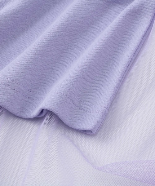 Right-on（ライトオン）の「【VIVIAN BLUE】メッシュスカート（スカート・キッズ・ブラック/パープル・120/140/130/150）」の7枚目の写真