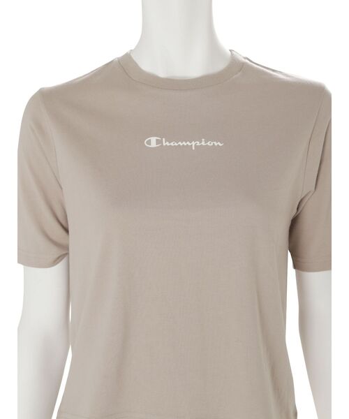 Champion（チャンピオン）の「Champion別注ロゴ入りTシャツ（Tシャツ/カットソー・レディース・ベージュ/オフホワイト/ミント・FREE）」の7枚目の写真