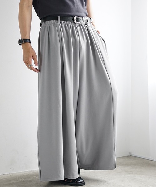 unknown 3tac wide buggy slacks black 袴 Hakama Pants Women's 