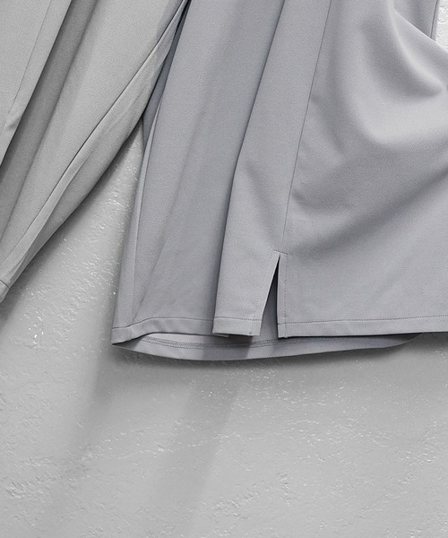 MinoriTY（マイノリティ）の「【MinoriTY】梨地素材タックワイドバギー袴パンツ ハカマパンツ 極太ワイドパンツ ワイドスラックス メンズ 無地（スラックス・メンズ・カーキ/グレー/ブラック/ワイン/ネイビー/グレー系その他/ブラック系その他・L/M/S）」の21枚目の写真