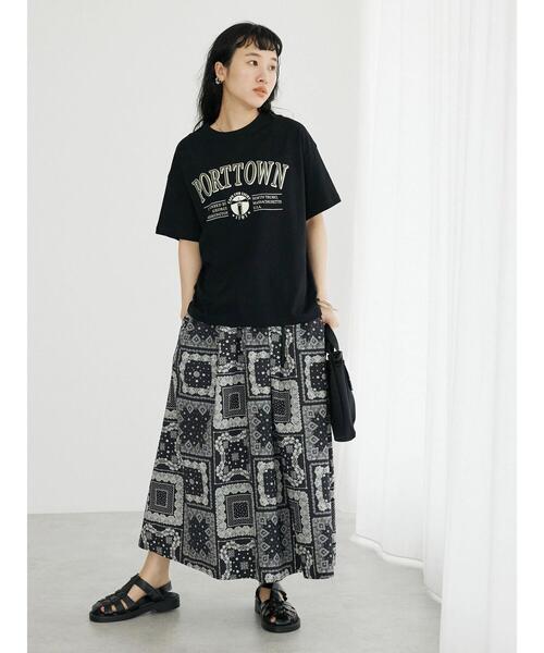 CRAFT STANDARD BOUTIQUE(クラフトスタンダードブティック)の「PORTTOWN Tee ◆(Tシャツ/カットソー・レディース・ブラック/カーキ/ホワイト・M/L)」の17枚目の写真