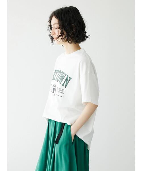 CRAFT STANDARD BOUTIQUE(クラフトスタンダードブティック)の「PORTTOWN Tee ◆(Tシャツ/カットソー・レディース・ブラック/カーキ/ホワイト・M/L)」の20枚目の写真