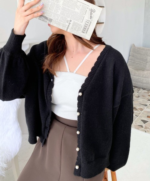 moment+（モーメントプラス）の「ハート釦スカラップボリューム