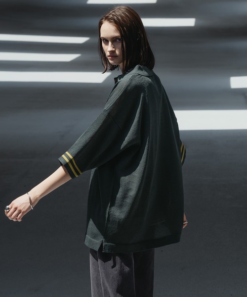 GELLAN EUROPE uomo グラデーションニットポロ GELLAN EUROPE uomo グラデーションニットポロ
