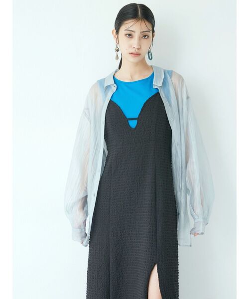 MURUA(ムルーア)の「バックレースアップキャミドレス(ワンピース・レディース・ブラック/ブラウン・FREE)」の5枚目の写真