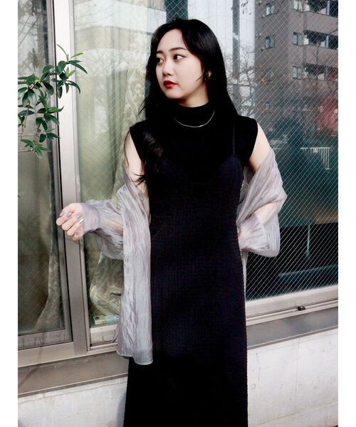 MURUA(ムルーア)の「バックレースアップキャミドレス(ワンピース・レディース・ブラック/ブラウン・FREE)」の12枚目の写真