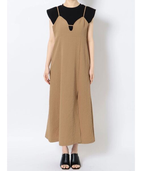 MURUA(ムルーア)の「バックレースアップキャミドレス(ワンピース・レディース・ブラック/ブラウン・FREE)」の14枚目の写真