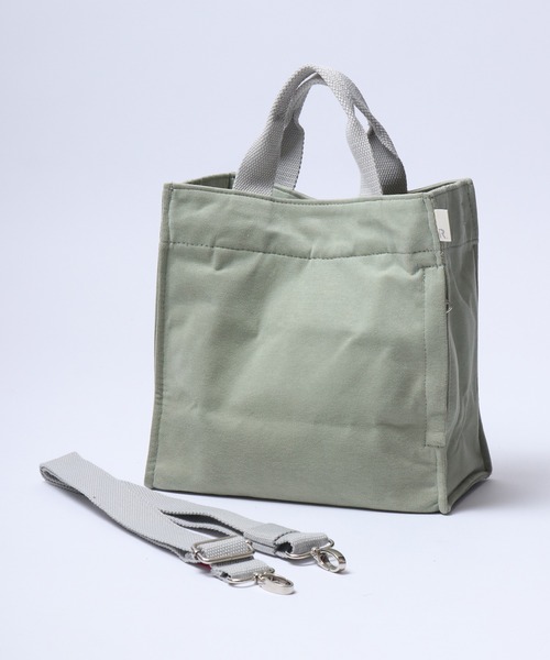 ROOTOTE(ルートート)の「ROOTOTE 2WAYスクウェアミニトートバッグ(トートバッグ・メンズ・グレー系その他/グレー/ブルー系その他/カーキ/ブラック系その他/ネイビー・FREE)」の4枚目の写真