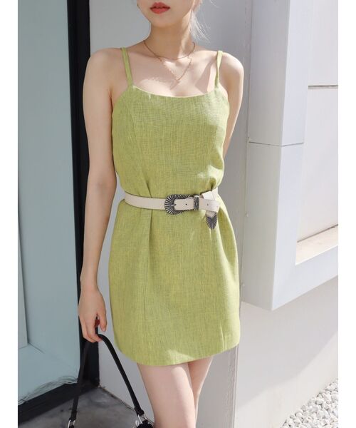 EVRIS（エヴリス）の「メタルバックルフェイクレザーベルト（ベルト・レディース・ブラック/ホワイト/ブラウン・FREE）」の11枚目の写真