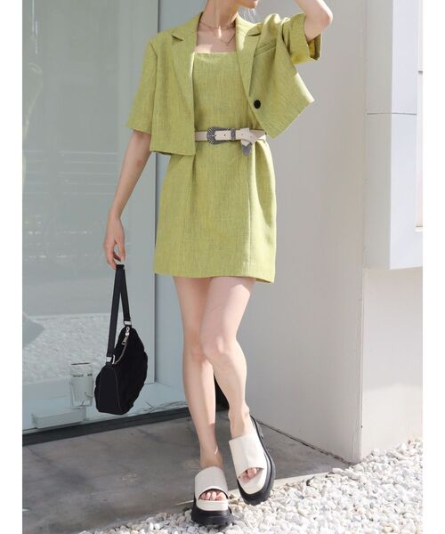 EVRIS（エヴリス）の「メタルバックルフェイクレザーベルト（ベルト・レディース・ブラック/ホワイト/ブラウン・FREE）」の22枚目の写真