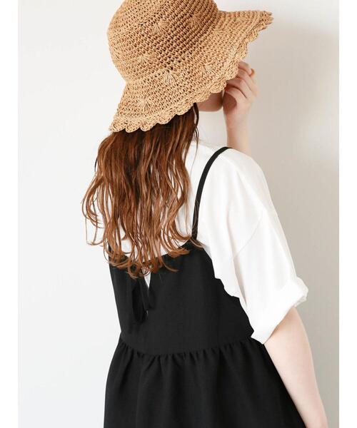 ehka sopo（エヘカソポ）の「ポコポコキャミソール（チュニック・レディース・キナリ/ブルー/ブラウン/ブラック・F）」の11枚目の写真