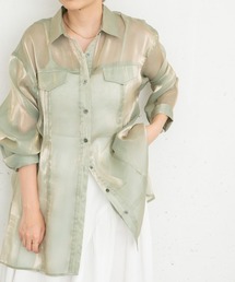 KBF | ドロストデザインシアーシャツ(シャツ/ブラウス)