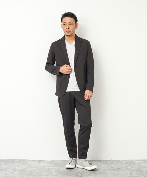 NOLLEY'S goodman（ノーリーズグッドマン）の「《セットアップ対応》バーズアイニット イージーパンツ（その他パンツ・メンズ・ネイビー/ブラウン/グレー・S/M/L/XL）」の21枚目の写真