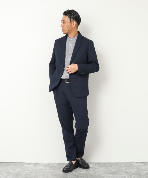 NOLLEY'S goodman（ノーリーズグッドマン）の「《セットアップ対応》バーズアイニット イージーパンツ（その他パンツ・メンズ・ネイビー/ブラウン/グレー・S/M/L/XL）」の22枚目の写真