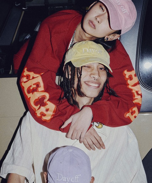 AECA(エイカ)の「DAY OFF CAP(キャップ・メンズ・ピンク/レッド/ネイビー/チャコールグレー/ブラック/パープル・FREE)」の12枚目の写真