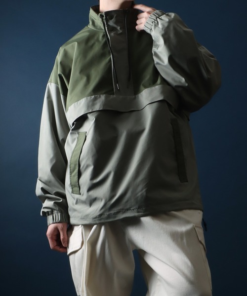 ANPAS（アンパス）の「Stand Neck Oversized Anorak Blouson/別注