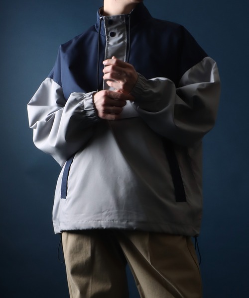 ANPAS（アンパス）の「Stand Neck Oversized Anorak Blouson/別注