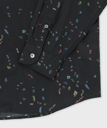 ポールスミス　EXPLORER PRINT 総柄　長袖シャツ　LARGE 楽天市場】paul smith 総柄 シャツ（カラーブラック）（トップス
