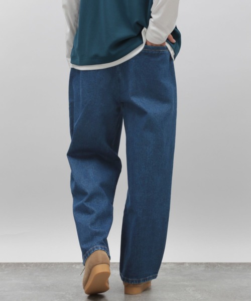 LAKOLE(ラコレ)の「デニムタックワイドパンツ / 970382(デニムパンツ・メンズ・ブラック/ネイビー・SMALL/MEDIUM/LARGE)」の5枚目の写真