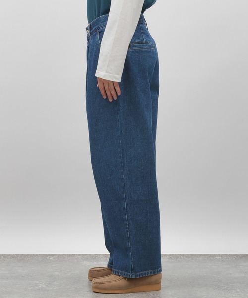 LAKOLE(ラコレ)の「デニムタックワイドパンツ / 970382(デニムパンツ・メンズ・ブラック/ネイビー・SMALL/MEDIUM/LARGE)」の7枚目の写真