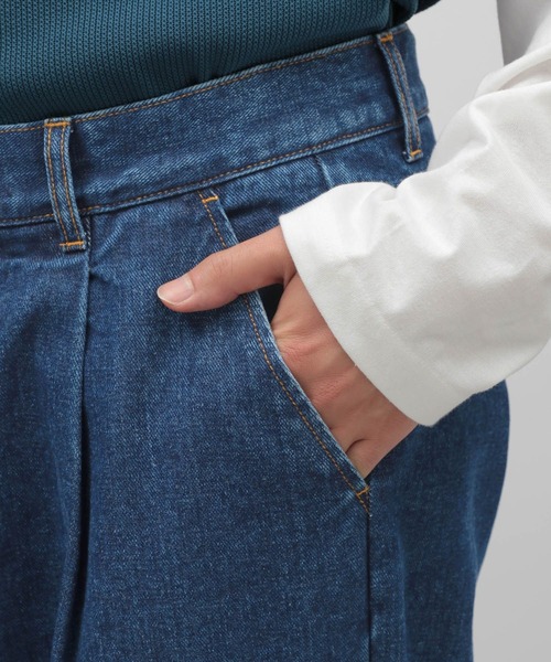 LAKOLE(ラコレ)の「デニムタックワイドパンツ / 970382(デニムパンツ・メンズ・ブラック/ネイビー・SMALL/MEDIUM/LARGE)」の10枚目の写真