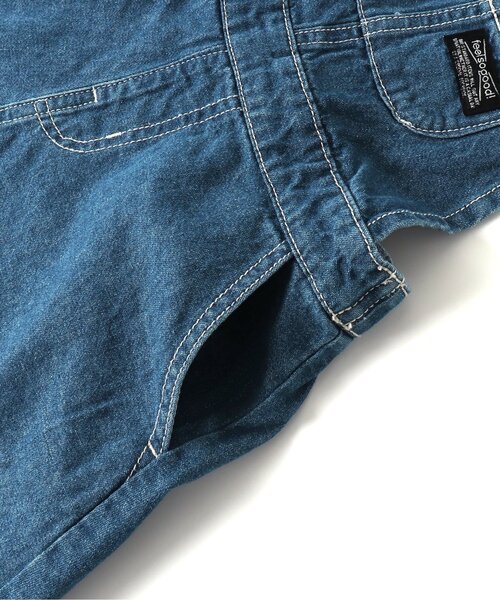 BREEZE（ブリーズ）の「フレアジャンスカ（ジャンパースカート・キッズ・ネイビー/ブルー・100/80/120/110/130/90）」の10枚目の写真