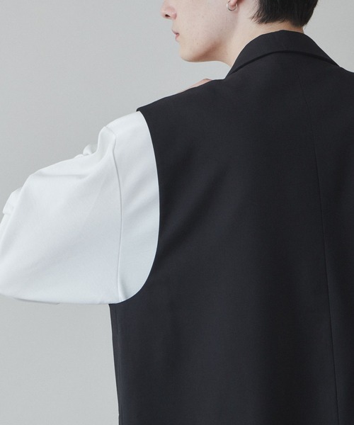 LUCY(ルーシー)の「LUCY/TR テーラードベスト(ベスト・メンズ・ブラック・FREE)」の4枚目の写真