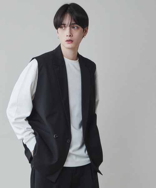 LUCY(ルーシー)の「LUCY/TR テーラードベスト(ベスト・メンズ・ブラック・FREE)」の8枚目の写真