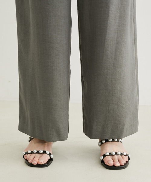 le cercle ADAM ET ROPE'(ルセルクルアダムエロペ)の「【セットアップ対応】リネンライクワイドパンツ(その他パンツ・レディース・ベージュ系その他/ピンク系その他/チャコールグレー・S/M)」の15枚目の写真