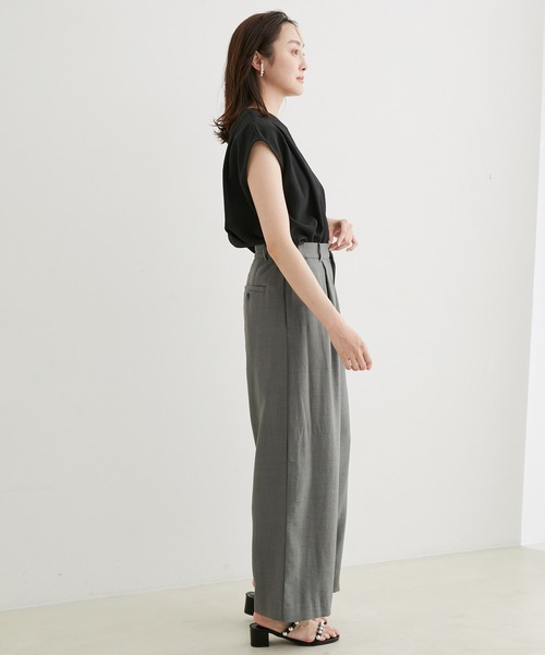 le cercle ADAM ET ROPE'(ルセルクルアダムエロペ)の「【セットアップ対応】リネンライクワイドパンツ(その他パンツ・レディース・ベージュ系その他/ピンク系その他/チャコールグレー・S/M)」の20枚目の写真