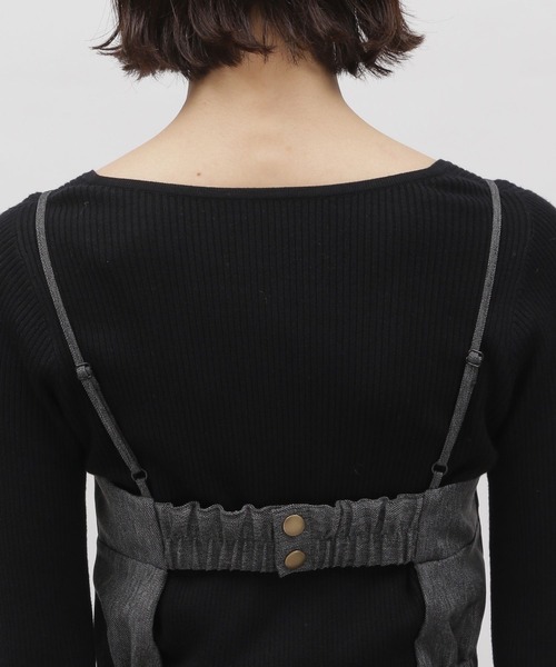 LAKOLE(ラコレ)の「デニムサロペット / 975047(サロペット/オーバーオール・レディース・インディゴブルー/ブラック・SMALL/MEDIUM)」の11枚目の写真