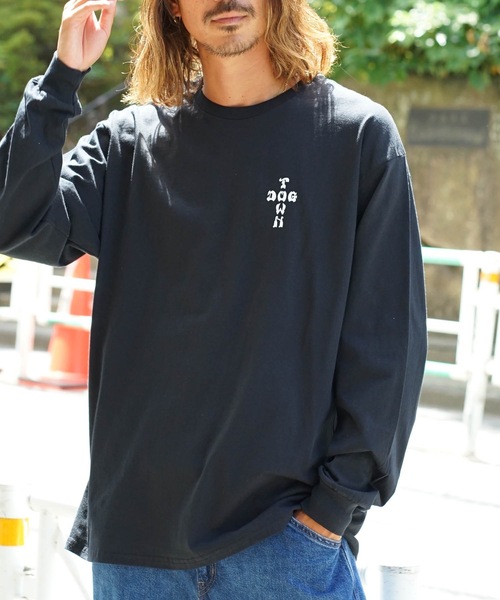 DOGTOWN(ドッグタウン)の「DT Dressen1 L/S T-SHIRTS/DOGTOWN(ドッグタウン)長袖バックプリントロンT(Tシャツ/カットソー・メンズ・ホワイト×ブラック/ブラック×ホワイト・MEDIUM/LARGE/X-LARGE)」の9枚目の写真