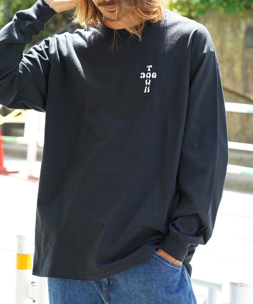 DOGTOWN(ドッグタウン)の「DT Dressen1 L/S T-SHIRTS/DOGTOWN(ドッグタウン)長袖バックプリントロンT(Tシャツ/カットソー・メンズ・ホワイト×ブラック/ブラック×ホワイト・MEDIUM/LARGE/X-LARGE)」の10枚目の写真