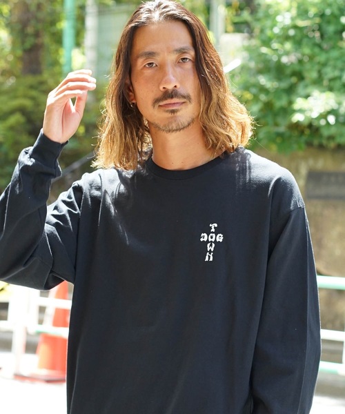 DOGTOWN(ドッグタウン)の「DT Dressen1 L/S T-SHIRTS/DOGTOWN(ドッグタウン)長袖バックプリントロンT(Tシャツ/カットソー・メンズ・ホワイト×ブラック/ブラック×ホワイト・MEDIUM/LARGE/X-LARGE)」の6枚目の写真