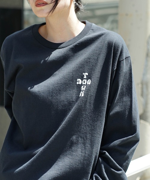 DOGTOWN(ドッグタウン)の「DT Dressen1 L/S T-SHIRTS/DOGTOWN(ドッグタウン)長袖バックプリントロンT(Tシャツ/カットソー・メンズ・ホワイト×ブラック/ブラック×ホワイト・MEDIUM/LARGE/X-LARGE)」の20枚目の写真