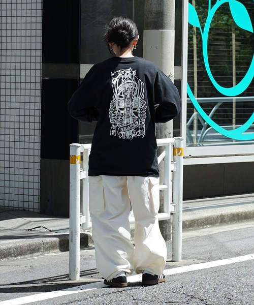 DOGTOWN(ドッグタウン)の「DT Dressen1 L/S T-SHIRTS/DOGTOWN(ドッグタウン)長袖バックプリントロンT(Tシャツ/カットソー・メンズ・ホワイト×ブラック/ブラック×ホワイト・MEDIUM/LARGE/X-LARGE)」の13枚目の写真
