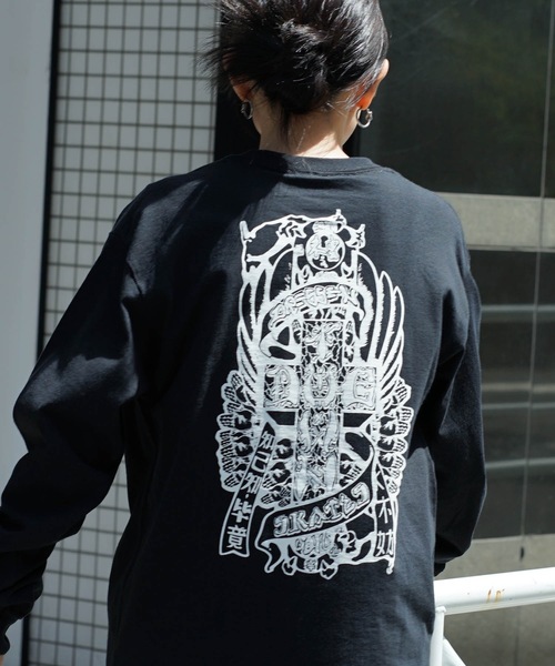 DOGTOWN(ドッグタウン)の「DT Dressen1 L/S T-SHIRTS/DOGTOWN(ドッグタウン)長袖バックプリントロンT(Tシャツ/カットソー・メンズ・ホワイト×ブラック/ブラック×ホワイト・MEDIUM/LARGE/X-LARGE)」の16枚目の写真