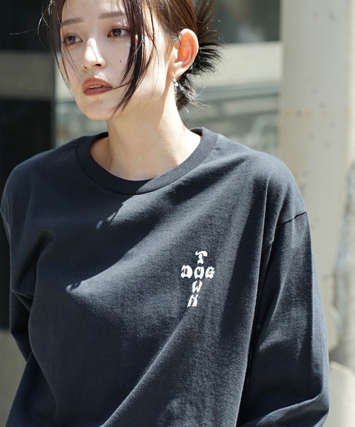 DOGTOWN(ドッグタウン)の「DT Dressen1 L/S T-SHIRTS/DOGTOWN(ドッグタウン)長袖バックプリントロンT(Tシャツ/カットソー・メンズ・ホワイト×ブラック/ブラック×ホワイト・MEDIUM/LARGE/X-LARGE)」の17枚目の写真