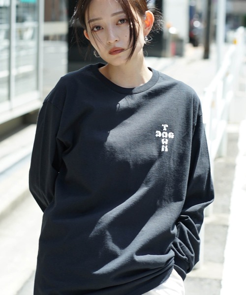 DOGTOWN(ドッグタウン)の「DT Dressen1 L/S T-SHIRTS/DOGTOWN(ドッグタウン)長袖バックプリントロンT(Tシャツ/カットソー・メンズ・ホワイト×ブラック/ブラック×ホワイト・MEDIUM/LARGE/X-LARGE)」の14枚目の写真